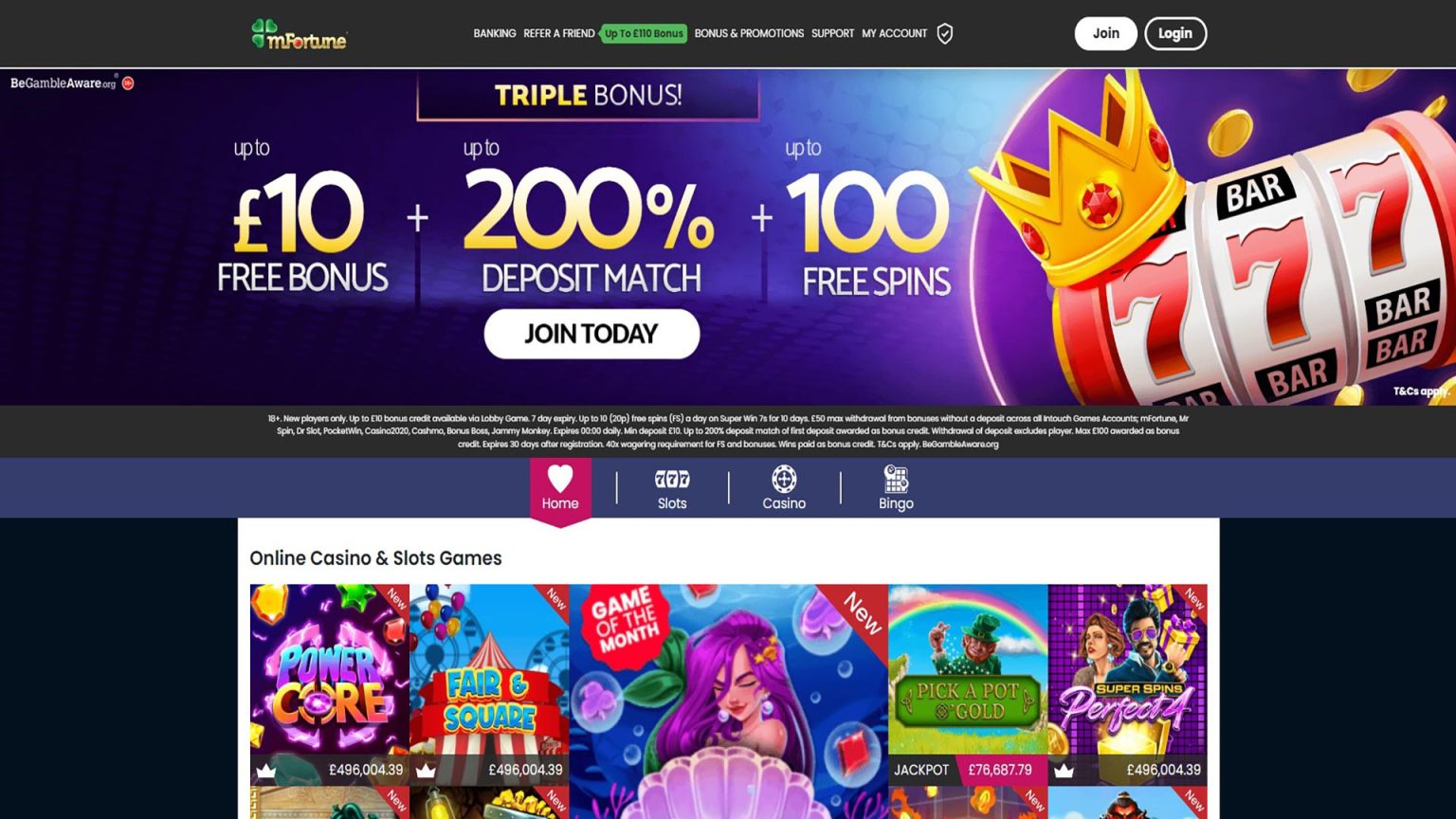 mFortune Casino Screenshot