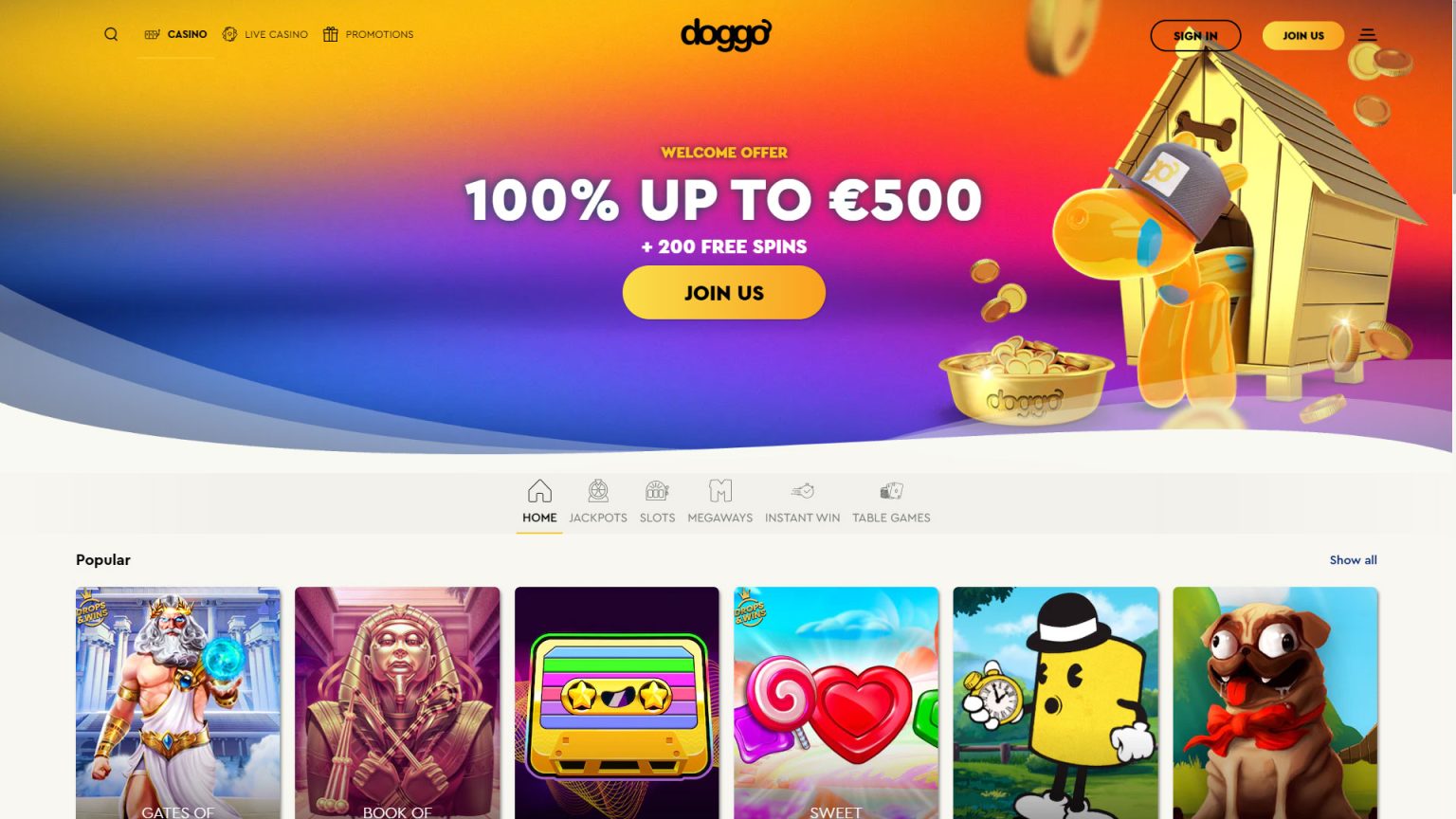 doggo casino screenshot