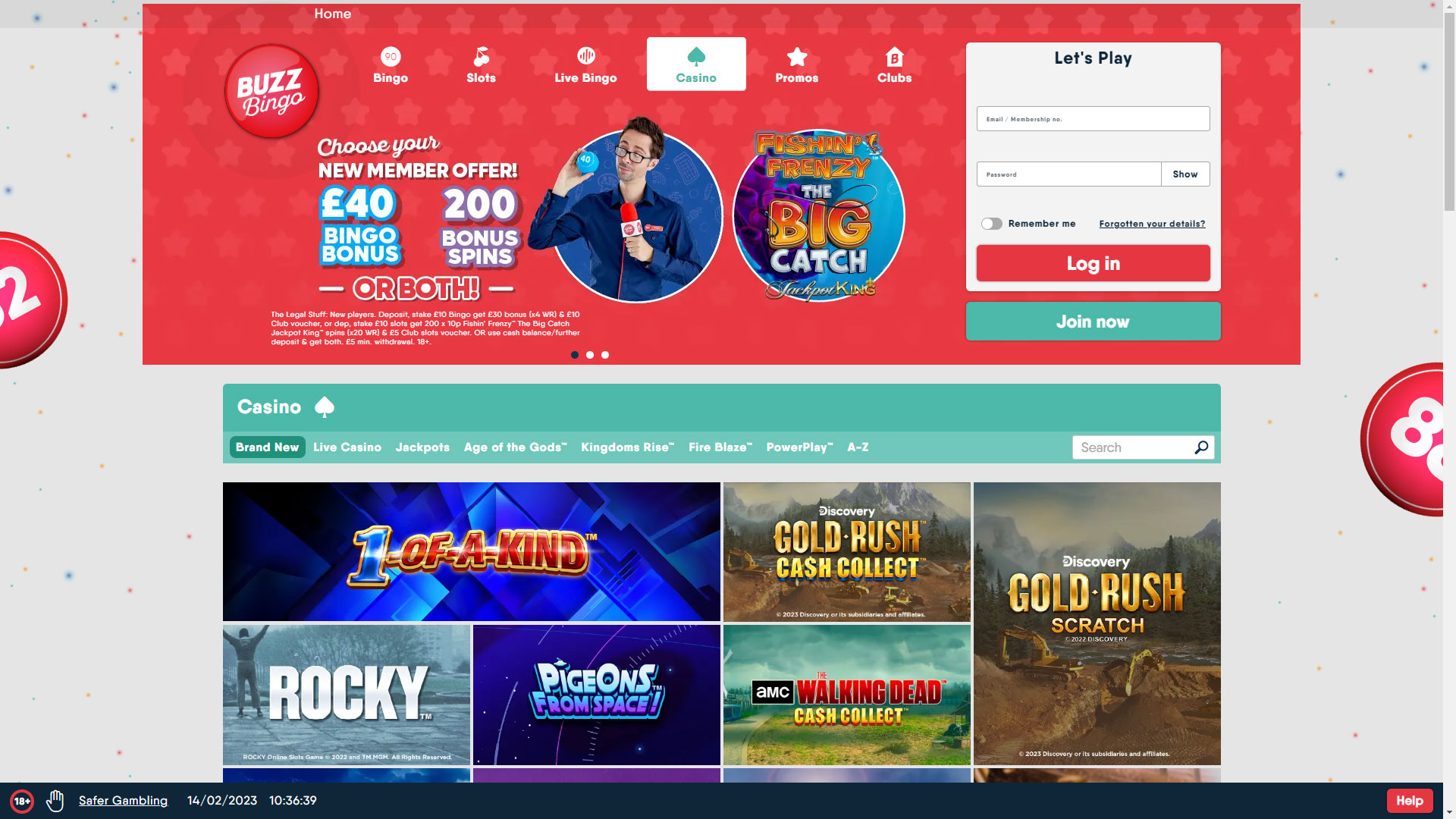 Buzz Bingo UK Review Claim £40 Bingo bonus or 200 free spins