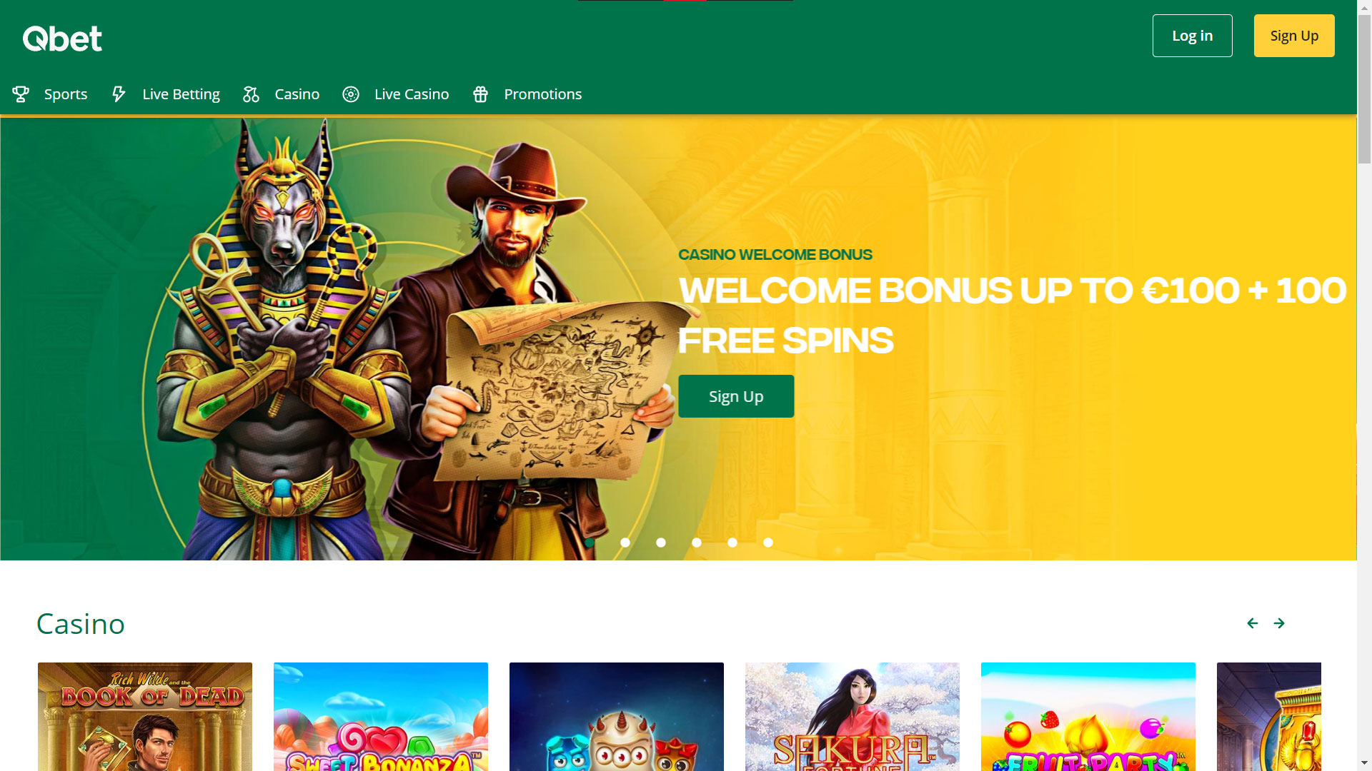 QBet Casino Review – Play with 100 Free Spins