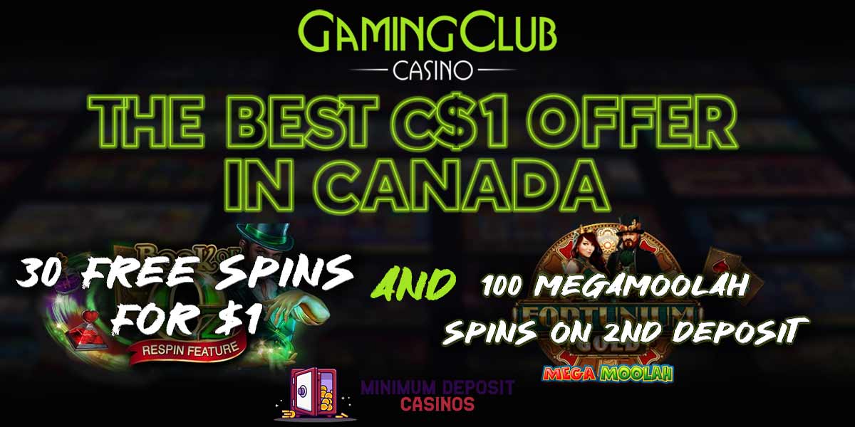 Gaming Club has the best C$1 casino offer since the invention of Maple Syrup 