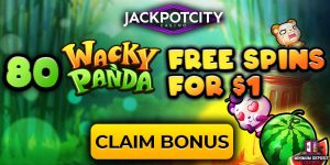 80 Free Spins for $1 at jackpot city casino bonus