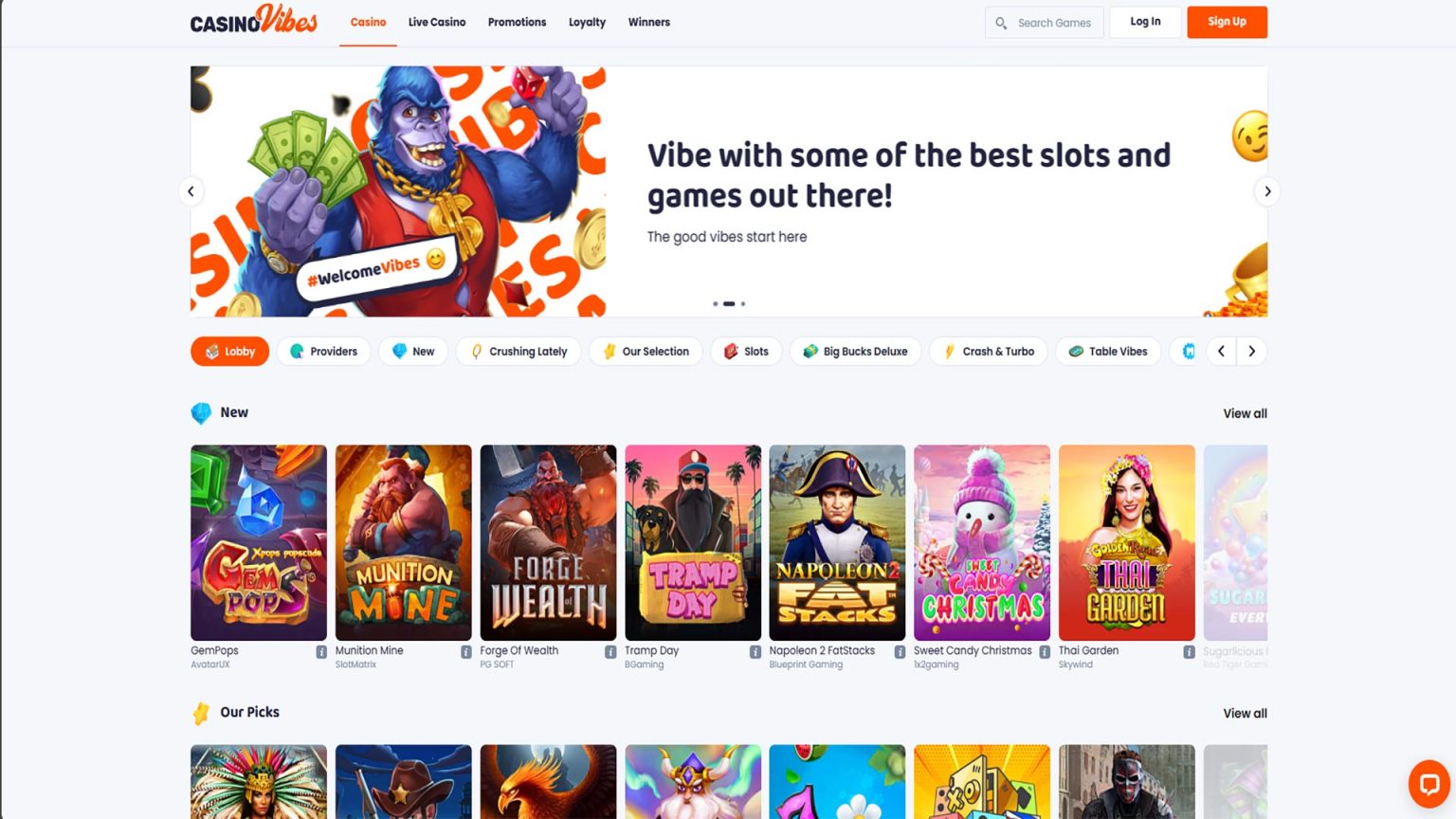 CasinoVibes Screenshot