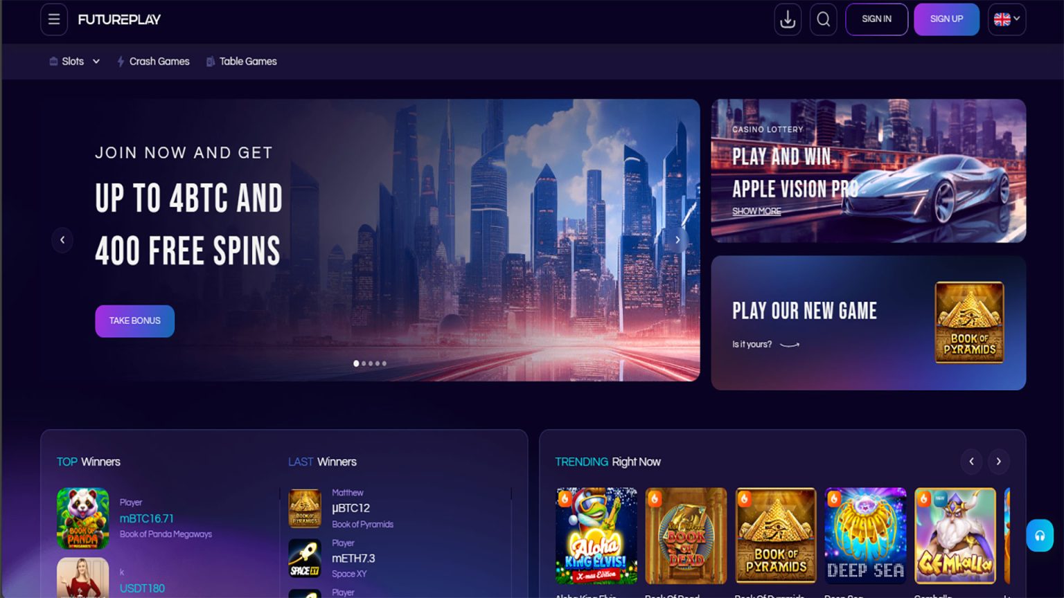 Future Play Casino Screenshot