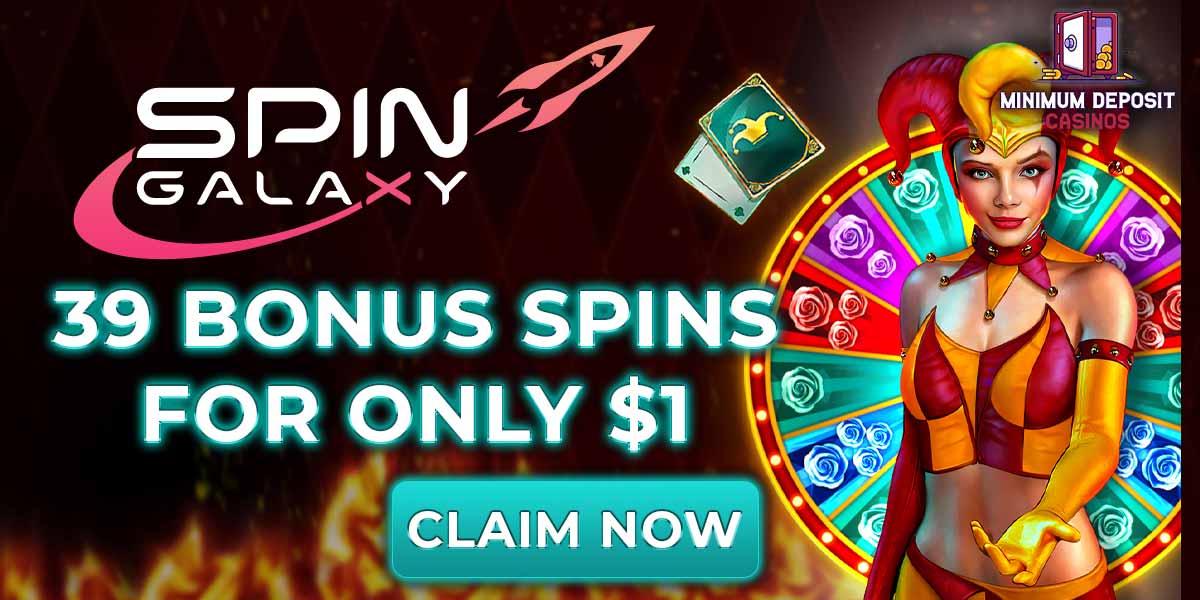 Deposit $1 get 39 Bonus Spins at Spin Galaxy