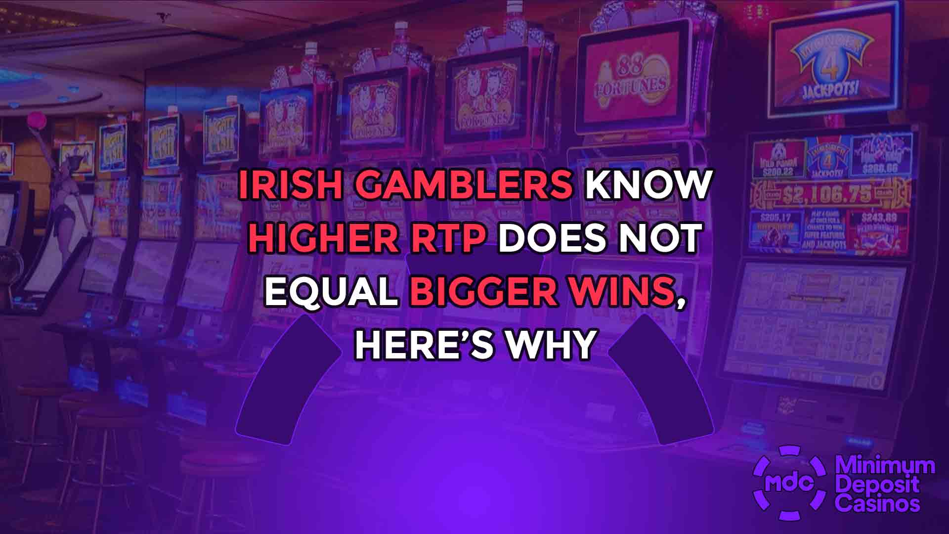Irish gamblers know Higher RTP does not equal bigger wins, here’s why