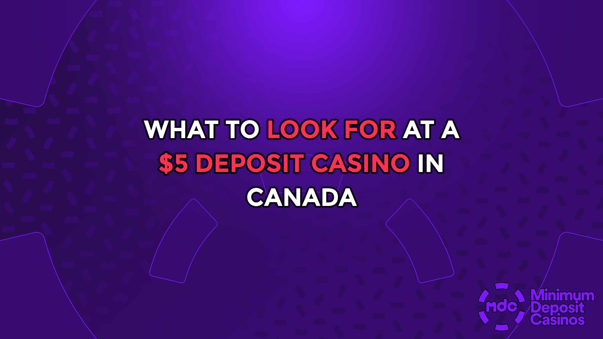 What to look for at a $5 deposit casino in Canada