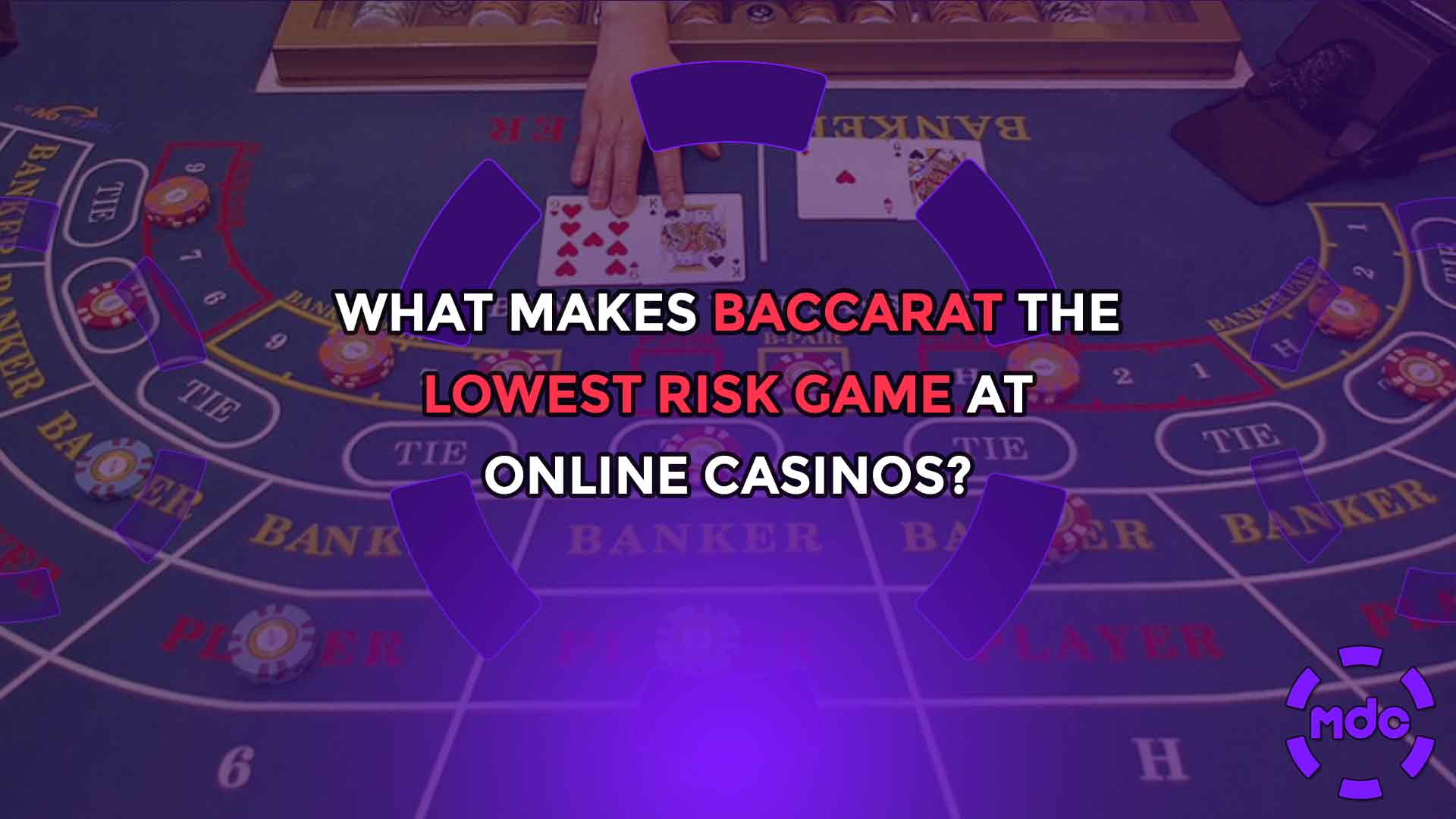 What makes Baccarat the lowest risk game at online casinos?