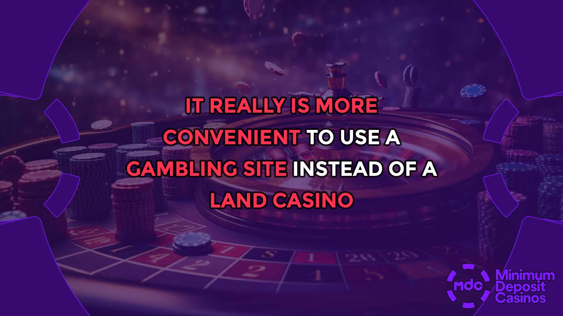 It really is more convenient to use a gambling site instead of a land casino