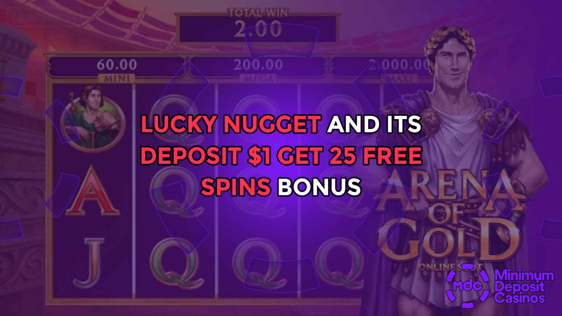 Lucky Nugget and Its Deposit $1 Get 25 Free Spins Bonus