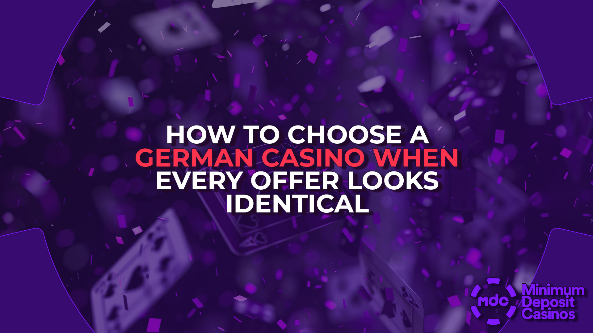 How to Choose a German Casino When Every Offer Looks Identical