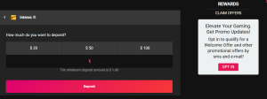 Interac 1 Deposit