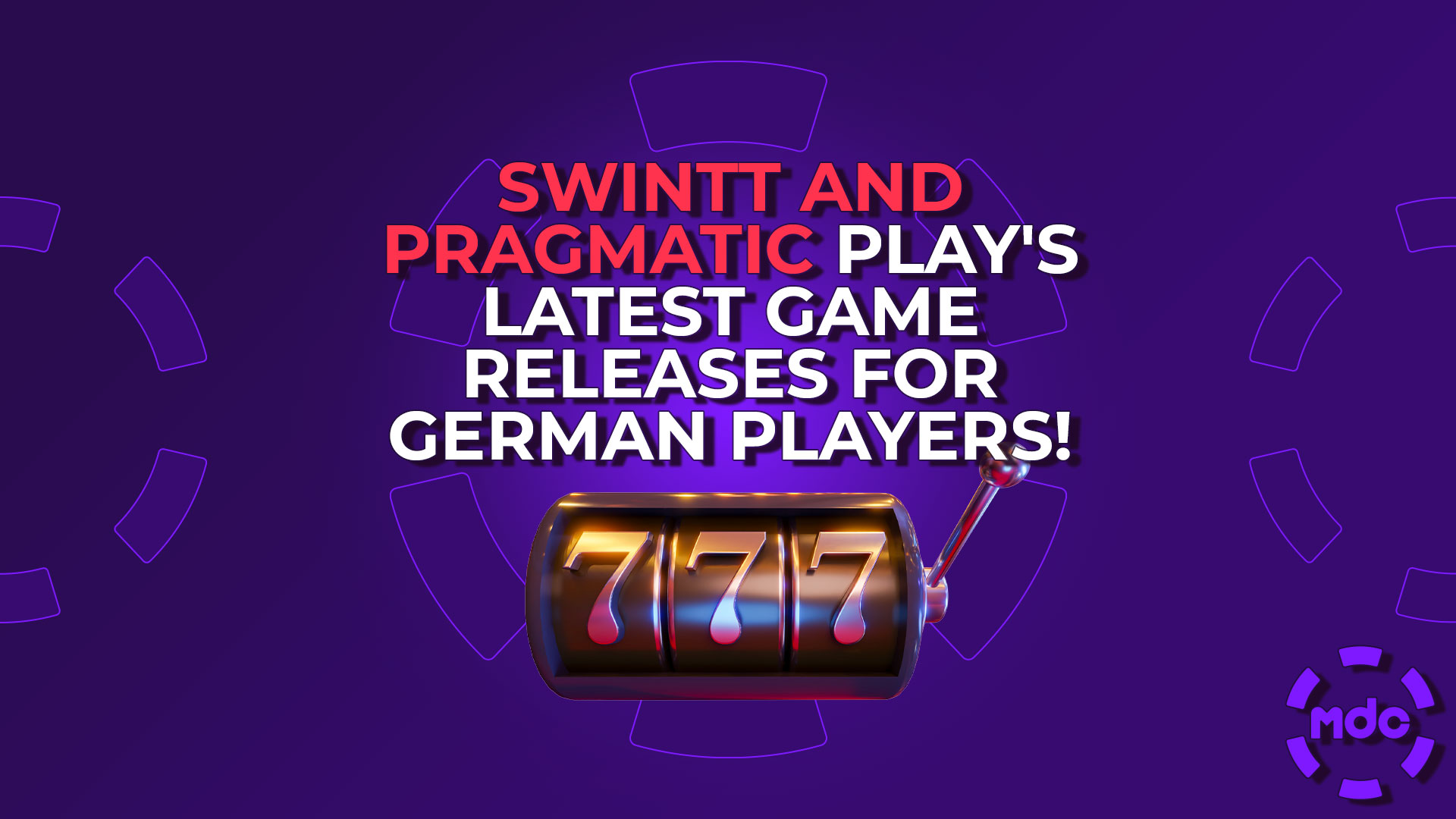 Swintt and Pragmatic Play's Latest Game Releases for German Players!