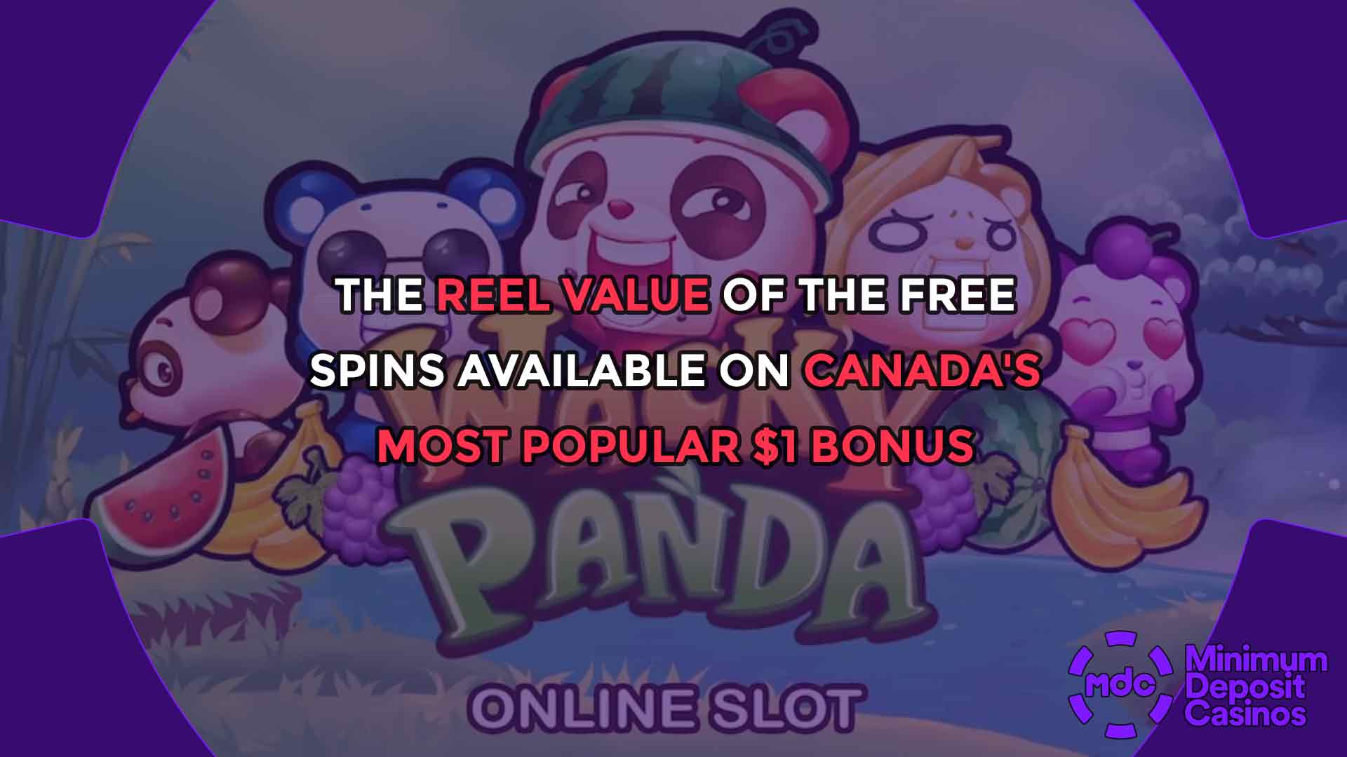 The Reel Value of the Free Spins available on Canada's most popular $1 Bonus