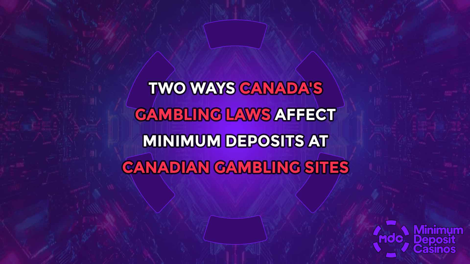 Two Ways Canada's Gambling Laws Affect Minimum Deposits at Canadian Gambling Sites