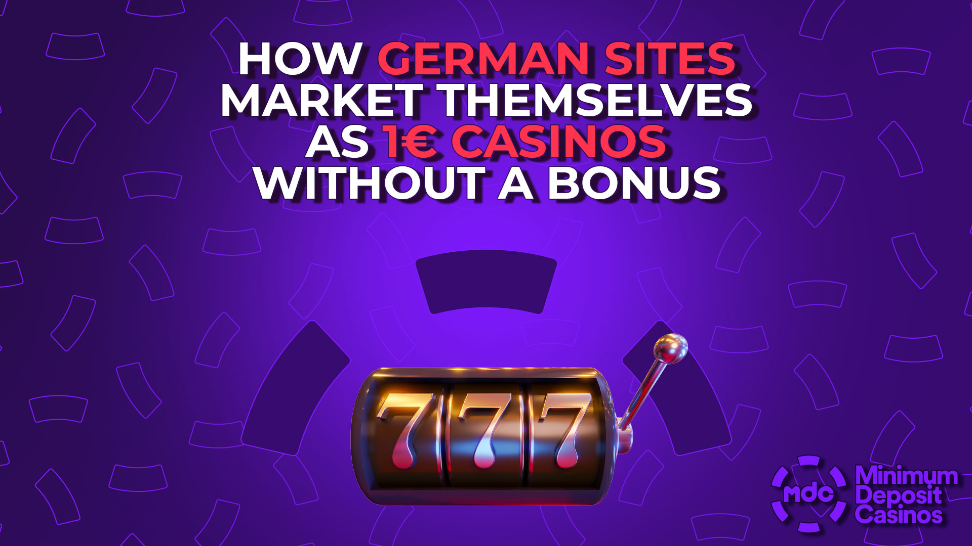How German Sites Market Themselves as 1€ Casinos Without a Bonus